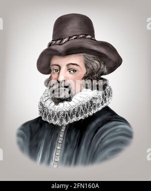 Francis Bacon 1561-1626 Englischer Philosoph Statesman Stockfoto