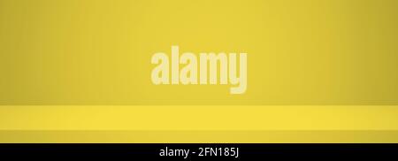Set Licht Fotografie Studio gelben Hintergrund. Farbenfrohe Kulisse. Stockfoto