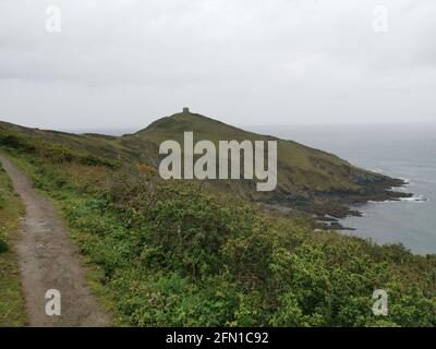 Rame Head Wanderpfad cornwall uk Stockfoto