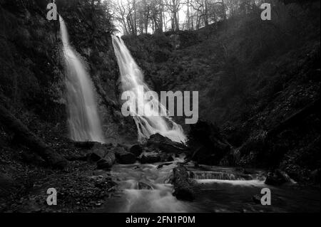 Gray Mare's Tail / Rhaeadr Y Parc Mawr. Stockfoto