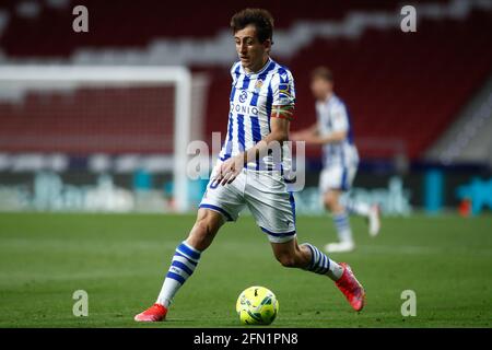 Madrid, Spanien. Mai 2021. Mikel Oyarzabal von Real Sociedad während des Fußballspiels der spanischen Meisterschaft La Liga zwischen Atletico de Madrid und Real Sociedad am 12. Mai 2021 im Wanda Metropolitano Stadion in Madrid, Spanien - Foto Oscar J Barroso/Spanien DPPI/DPPI/LiveMedia Kredit: Unabhängige Fotoagentur/Alamy Live News Stockfoto