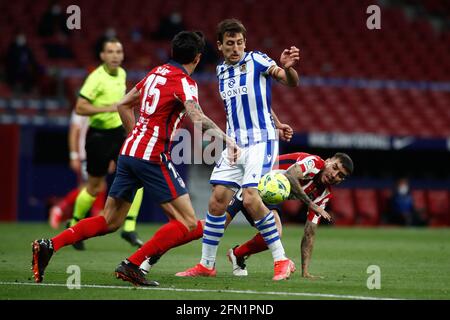 Madrid, Spanien. Mai 2021. Mikel Oyarzabal von Real Sociedad während des Fußballspiels der spanischen Meisterschaft La Liga zwischen Atletico de Madrid und Real Sociedad am 12. Mai 2021 im Wanda Metropolitano Stadion in Madrid, Spanien - Foto Oscar J Barroso/Spanien DPPI/DPPI/LiveMedia Kredit: Unabhängige Fotoagentur/Alamy Live News Stockfoto