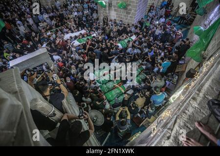 Gaza-Stadt, Palästinensische Gebiete. Mai 2021. Mohammed Talatene/dpa/Alamy Live News Stockfoto