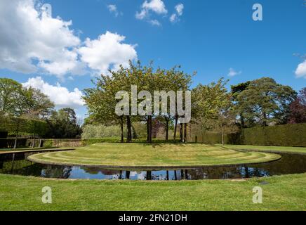 The Lynn Garden at Ascott House, Wing, Leighton Buzzard UK. Entworfen von Jacques und Peter Wirtz. Stockfoto