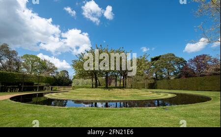 The Lynn Garden at Ascott House, Wing, Leighton Buzzard UK. Entworfen von Jacques und Peter Wirtz. Stockfoto