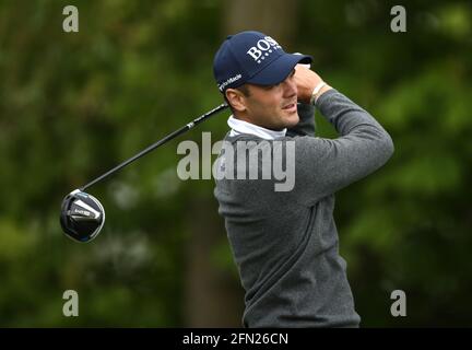 Der deutsche Martin Kaymer schlägt am 6. Tag des zweiten Betfred British Masters am Belfry, Sutton Coldfield, ab. Bilddatum: Donnerstag, 13. Mai 2021. Stockfoto