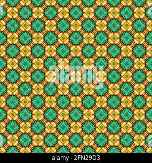 Farbmuster Textur. Farbenfrohe ornamentale Grafik-Dessin. Mosaikverzierungen. Mustervorlage. Vektorgrafik. Stock Vektor
