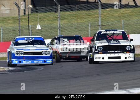 Adrian Willmott, Mark Farmer, Ford GA Capri, John Spiers, TIFF Needell, Ford Capri, David Tomlin, Ford Escort RS 1800, Historic Touring Car Challenge, Stockfoto