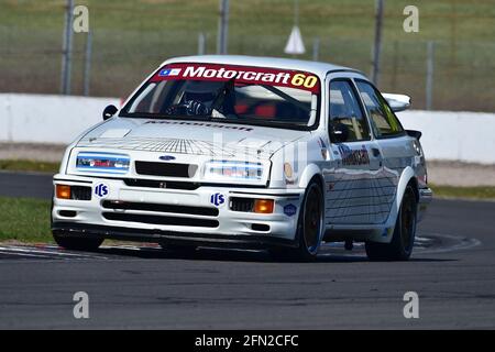 Mark Wright, Dave Coyne, Ford Sierra Cosworth RS500, Historic Touring Car Challenge, HTCC, Tony Dron Trophy, STCC, U2TC, Donington Historic Festival, D Stockfoto