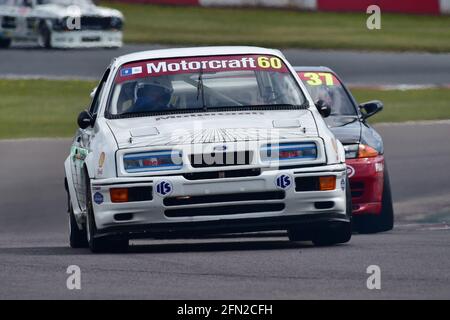 Mark Wright, Dave Coyne, Ford Sierra Cosworth RS500, Historic Touring Car Challenge, HTCC, Tony Dron Trophy, STCC, U2TC, Donington Historic Festival, D Stockfoto