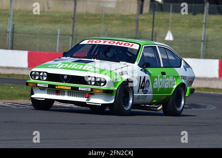 Paul Clayson, Alfa Romeo GTV6, Historic Touring Car Challenge, HTCC, Tony Dron Trophy, STCC, U2TC, Donington Historic Festival, Donington Park, England Stockfoto