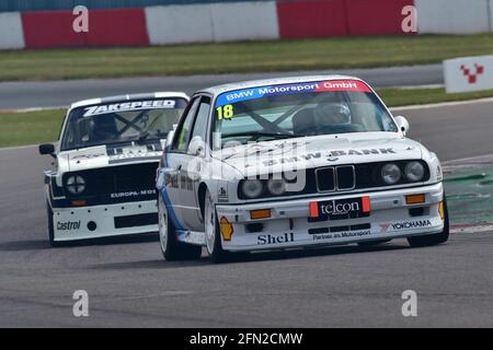 Darren Fielding, BMW E30 M3, Historic Touring Car Challenge, HTCC, Tony Dron Trophy, STCC, U2TC, Donington Historic Festival, Donington Park, England, Stockfoto