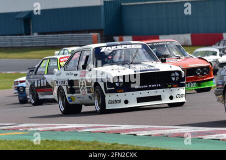 David Tomlin, Ford Escort RS 1800, Historic Touring Car Challenge, HTCC, Tony Dron Trophy, STCC, U2TC, Donington Historic Festival, Donington Park, Eng Stockfoto