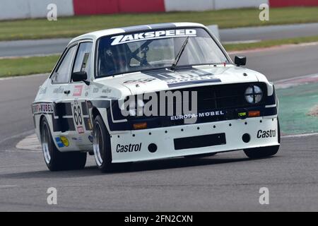 David Tomlin, Ford Escort RS 1800, Historic Touring Car Challenge, HTCC, Tony Dron Trophy, STCC, U2TC, Donington Historic Festival, Donington Park, Eng Stockfoto