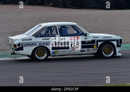 David Tomlin, Ford Escort RS 1800, Historic Touring Car Challenge, HTCC, Tony Dron Trophy, STCC, U2TC, Donington Historic Festival, Donington Park, Eng Stockfoto