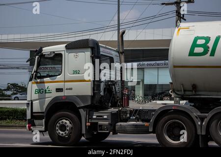 Chiangmai, Thailand - März 21 2021: LKW der BIG Company. Industrial Gas Company. Stockfoto