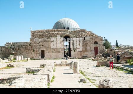 Umayyaden-Palast, Zitadelle Hill, Amman, Jordanien Stockfoto