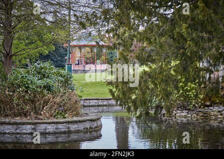 Musikpavillon, Lincoln Arboretum, Lincolnshire, England Stockfoto