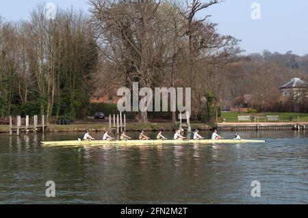 Damen Rudern Eight Henley on Thames Stockfoto