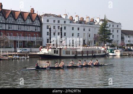 Damen Rudern Eight Henley on Thames Stockfoto