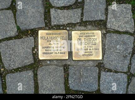 Dr. Hirschfeld wurde verboten, als Arzt zu arbeiten und musste als Flugzeugwäscher arbeiten, Spandau, Berlin, Deutschland Stockfoto