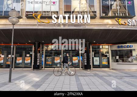 Saturn Elektronikgeschäft in München Stockfoto