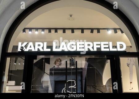 Karl Lagerfeld in München Stockfoto