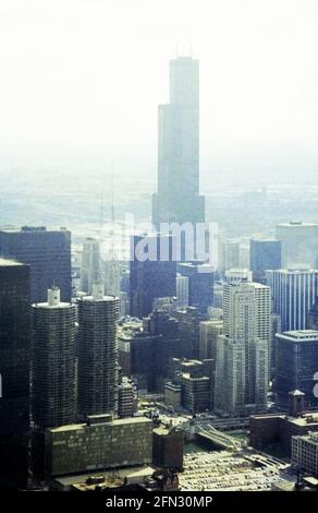 Sityscape, Chicago IL, USA, 1977 Stockfoto