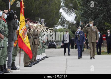 Madrid, Spanien. Mai 2021. Der spanische König, der König, wurde während der Anerkennung von Mitarbeitern in Missionen in Afghanistan anerkannt. Quelle: CORDON PRESS/Alamy Live News Stockfoto