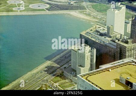 Sityscape, Chicago IL, USA, 1977 Stockfoto