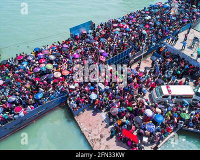 Eid-Reise in bangladesch Stockfoto