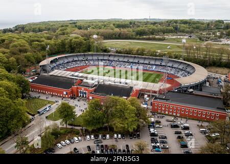 Aarhus, Dänemark. Mai 2021. Ceres Park ist bereit für das dänische Sydbank Cup-Finale zwischen dem FC Randers und Soenderjyske in Aarhus. (Foto: Gonzales Photo/Alamy Live News Stockfoto