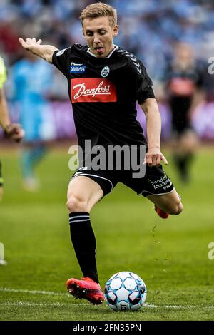 Aarhus, Dänemark. Mai 2021. Emil Frederiksen (22) von Soenderjyske beim Finale des Danish Sydbank Cup zwischen dem FC Randers und Soenderjyske im Ceres Park in Aarhus. (Foto: Gonzales Photo/Alamy Live News Stockfoto