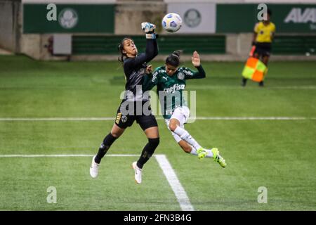 São Paulo (SP), 13/05/2021 - Brasileiro Feminino A-1 2021 / Futebol - Partida entre Palmeiras (SP) x Real Brasília (DF), válida pela sétima rodada do Stockfoto