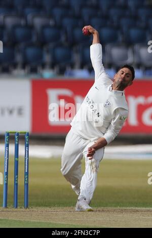CHESTER LE STREET, GROSSBRITANNIEN. 13. MAI Brett D'Oliviera während des LV= County Championship-Spiels zwischen Durham County Cricket Club und Worcestershire am Donnerstag, 13. Mai 2021 in Emirates Riverside, Chester le Street. (Kredit: Mark Fletcher, Mi News) Kredit: MI Nachrichten & Sport /Alamy Live Nachrichten Stockfoto