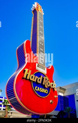 Das Hard Rock Hotel and Casino ist am 8. Mai 2021 in Biloxi, Mississippi, abgebildet. Hard Rock Hotel and Casino wurde 1995 in Las Vegas gegründet. Stockfoto