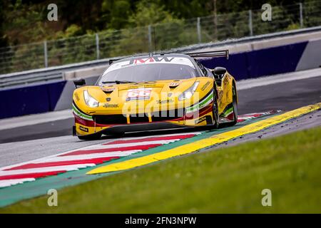 66 Fannin Jody (gbr), Fontana Andrea (ita), Sales Rodrigo (usa), JMW Motorsport, Ferrari F488 GTE Evo, Aktion während der 2021 4 Stunden des Red Bull Rings, 2. Lauf der 2021 European Le Mans Series, vom 14. Bis 16. Mai 2021 auf dem Red Bull Ring, in Spielberg, Österreich - Foto Paulo Maria / DPPI Stockfoto