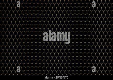 Goldene Kunst polygonale nahtlose Muster. Luxuriöse dekorative Ornamente mit goldenen geometrischen Formen und dunklem Hintergrund. Stock Vektor