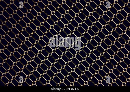 Goldene Kunst polygonale nahtlose Muster. Luxuriöse dekorative Ornamente mit goldenen geometrischen Formen und dunklem Hintergrund. Stock Vektor