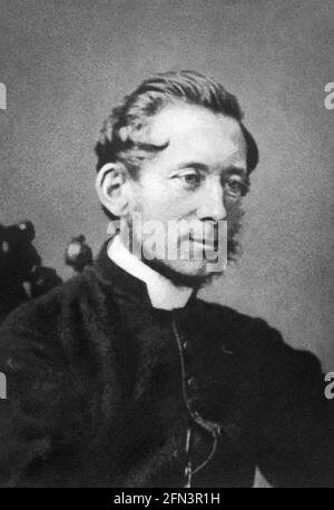 John Bacchus Dykes (1823-1876), englischer Geistlicher und Liedschreiber, erinnerte sich für etwa 300 Hymnenlieder, darunter 'Holy, Holy, Holy', 'All Hail the Power of Jesus' Name,' 'Nearer My God to Thee', 'Rock of Ages' und 'O for a Thousand Zungen'. Stockfoto