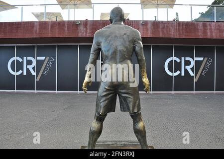 Außenansicht des CR7-Museums, das dem Fußballer Cristiano Ronaldo, Funchal, Madeira, Portugal gewidmet ist Stockfoto