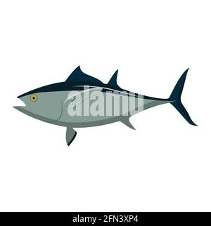 Fisch, ein Lebensmittel, eine Quelle von Vitaminen. vektor isoliert auf einem weißen Hintergrund Stock Vektor