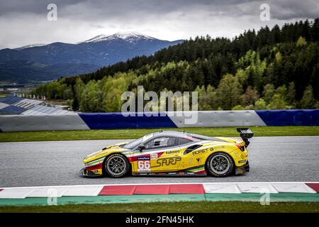 66 Fannin Jody (gbr), Fontana Andrea (ita), Sales Rodrigo (usa), JMW Motorsport, Ferrari F488 GTE Evo, Aktion während der 2021 4 Stunden des Red Bull Rings, 2. Lauf der 2021 European Le Mans Series, vom 14. Bis 16. Mai 2021 auf dem Red Bull Ring, in Spielberg, Österreich - Foto Paulo Maria / DPPI / LiveMedia Stockfoto