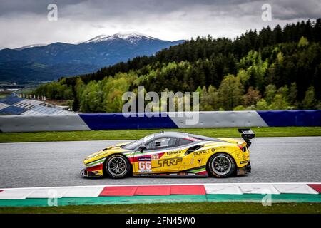 66 Fannin Jody (gbr), Fontana Andrea (ita), Sales Rodrigo (usa), JMW Motorsport, Ferrari F488 GTE Evo, Aktion während der 2021 4 Stunden des Red Bull Rings, 2. Lauf der 2021 European Le Mans Series, vom 14. Bis 16. Mai 2021 auf dem Red Bull Ring, in Spielberg, Österreich - Foto Paulo Maria / DPPI Stockfoto