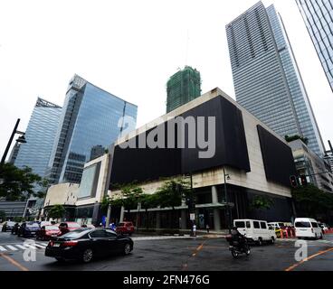 Moderne Skyline in Bonifacio Global City in Metro Manila, Philippinen. Stockfoto