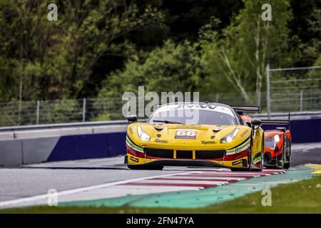 66 Fannin Jody (gbr), Fontana Andrea (ita), Sales Rodrigo (usa), JMW Motorsport, Ferrari F488 GTE Evo, Aktion während der 2021 4 Stunden des Red Bull Rings, 2. Lauf der 2021 European Le Mans Series, vom 14. Bis 16. Mai 2021 auf dem Red Bull Ring, in Spielberg, Österreich - Foto Paulo Maria / DPPI / LiveMedia Stockfoto