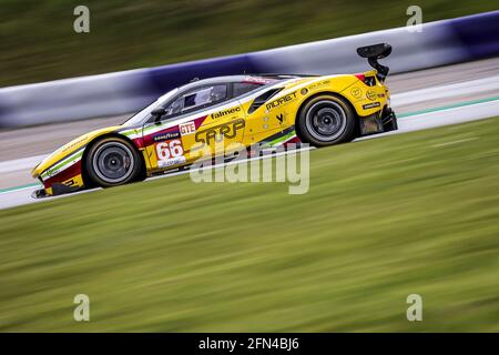 66 Fannin Jody (gbr), Fontana Andrea (ita), Sales Rodrigo (usa), JMW Motorsport, Ferrari F488 GTE Evo, Aktion während der 2021 4 Stunden des Red Bull Rings, 2. Lauf der 2021 European Le Mans Series, vom 14. Bis 16. Mai 2021 auf dem Red Bull Ring, in Spielberg, Österreich - Foto Paulo Maria / DPPI / LiveMedia Stockfoto