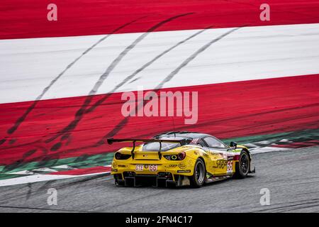 66 Fannin Jody (gbr), Fontana Andrea (ita), Sales Rodrigo (usa), JMW Motorsport, Ferrari F488 GTE Evo, Aktion während der 2021 4 Stunden des Red Bull Rings, 2. Lauf der 2021 European Le Mans Series, vom 14. Bis 16. Mai 2021 auf dem Red Bull Ring, in Spielberg, Österreich - Foto Paulo Maria / DPPI / LiveMedia Stockfoto