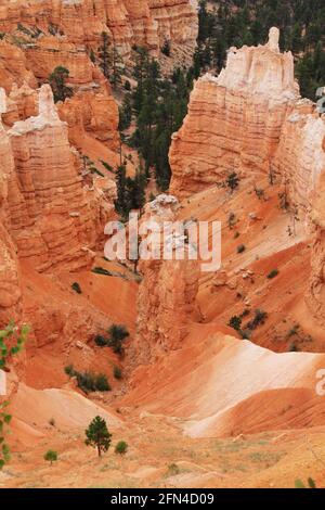 Blick von der Rainbow Point Route im Bryce Canyon in Utah In den USA Stockfoto