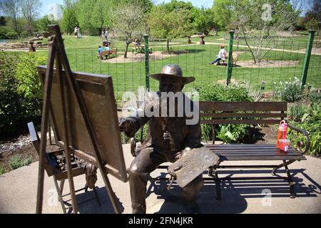 OVERLAND PARK, KS, USA - 01. Mai 2021: Overland Park Arboretum8909 W 179th St, Bucyrus, KS 66013 Stockfoto